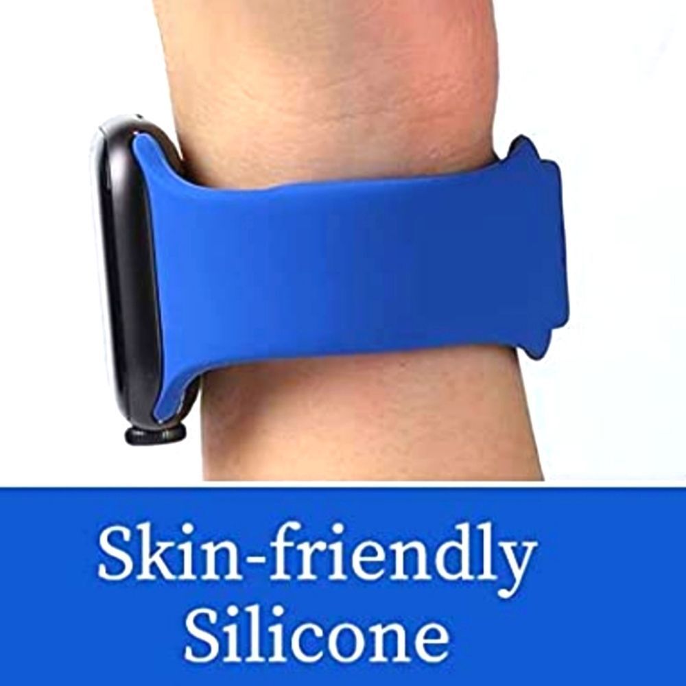 Iconic Silicone Watchband For Apple Watches- Blue